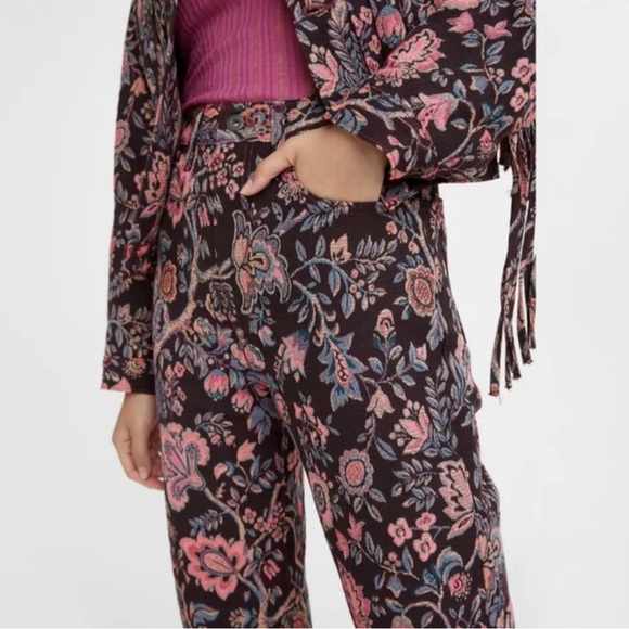 LEVIS MADE AND CRAFTED BARREL CROPPED EMBROIDERED PANTS - Picture 2 of 9